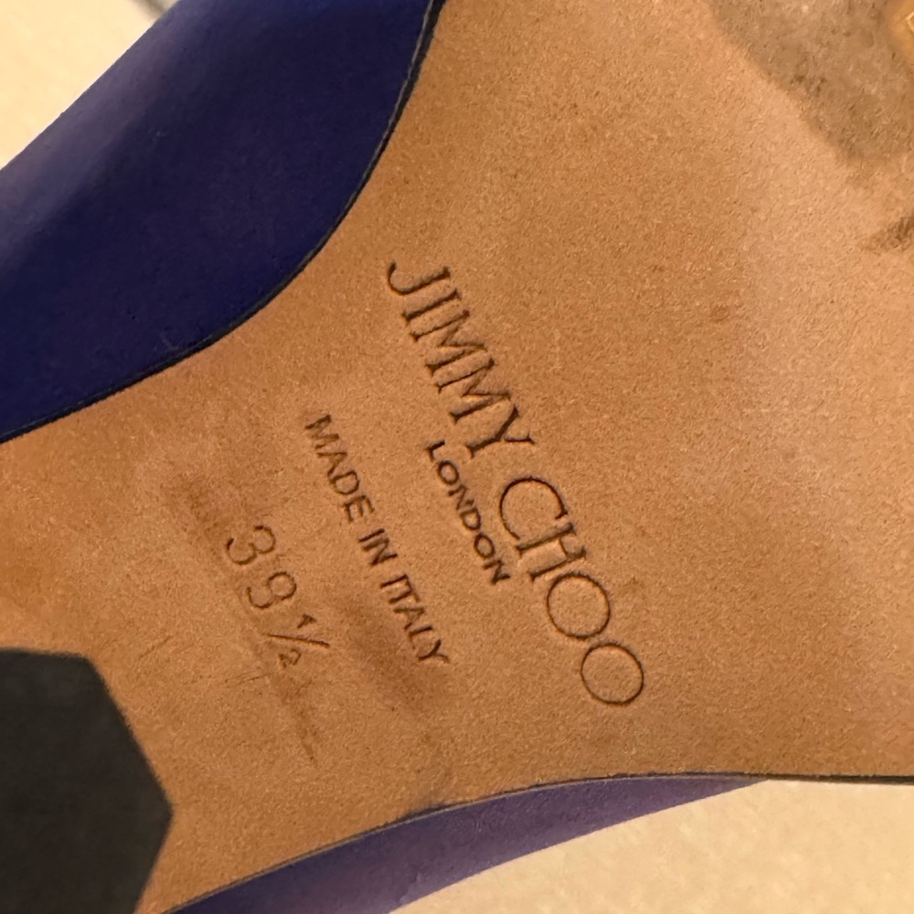 Jimmy Choo Vibrant Blue Sock Boots - Picture 5 of 9